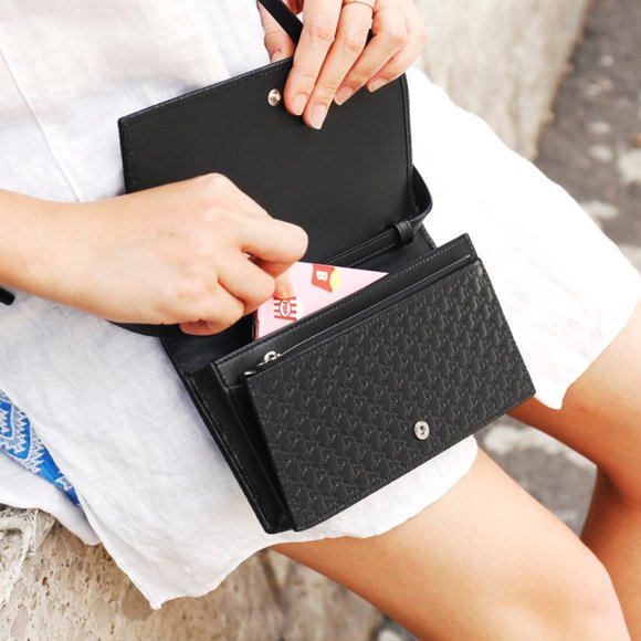 Gucci Microguccissima Leather Shoulder Bag in Black New with dustbag - Picture 11 of 12